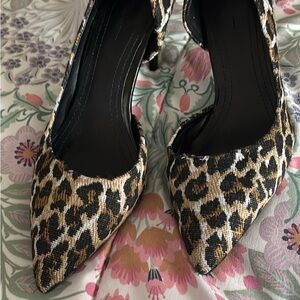 Bershka Leopard Print Heels